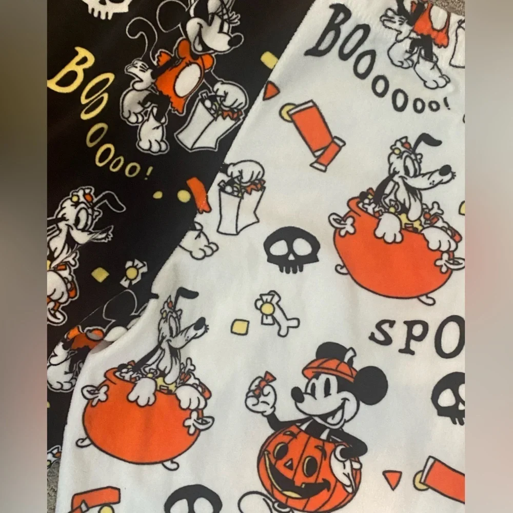 Disney Mickey Mouse Halloween Super Soft Sleepwear Pajama Jogger Pants Minnie - Picture 7 of 7